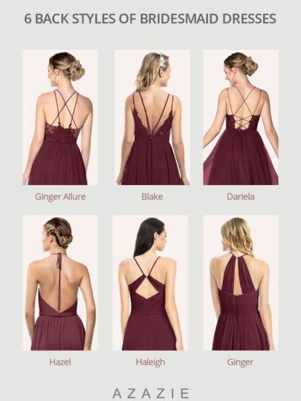 Azazie Ginger Allure Cabernet Maxi Dress NWT - Picture 3 of 15